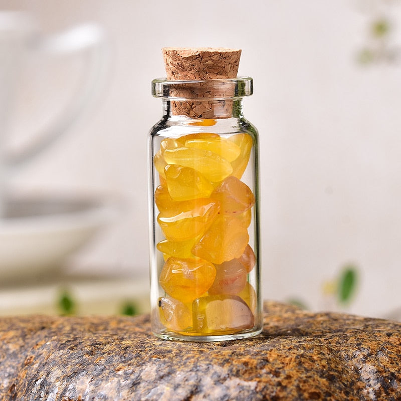 Natural Crystal Glass Wishing Bottle