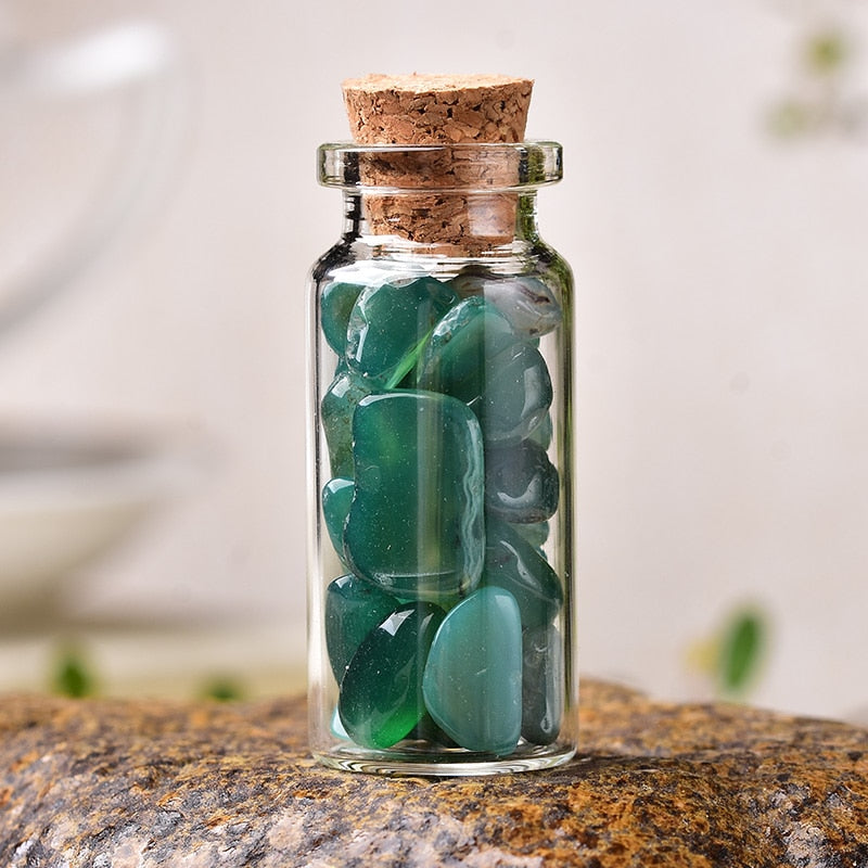 Natural Crystal Glass Wishing Bottle
